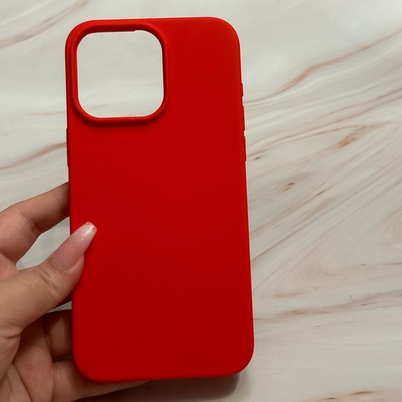 Solid Red iPhone 15 Pro Max Case - Picture 5 of 5